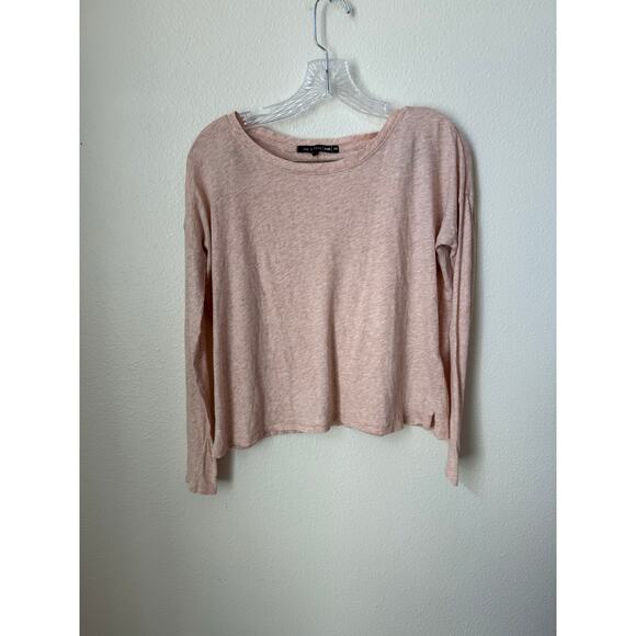Rag & Bone Jean Pink Long Sleeve Cotton Top XXS - Picture 2 of 7